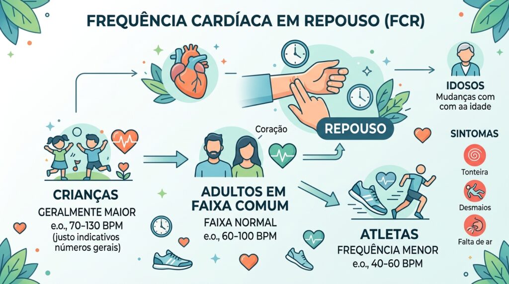 A frequência cardíaca de 70 batimentos por minuto não é ideal para todas as idades