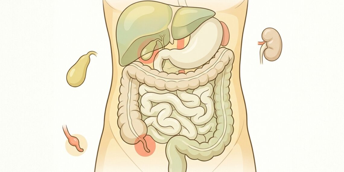 O que pode causar dor abdominal no lado direito?