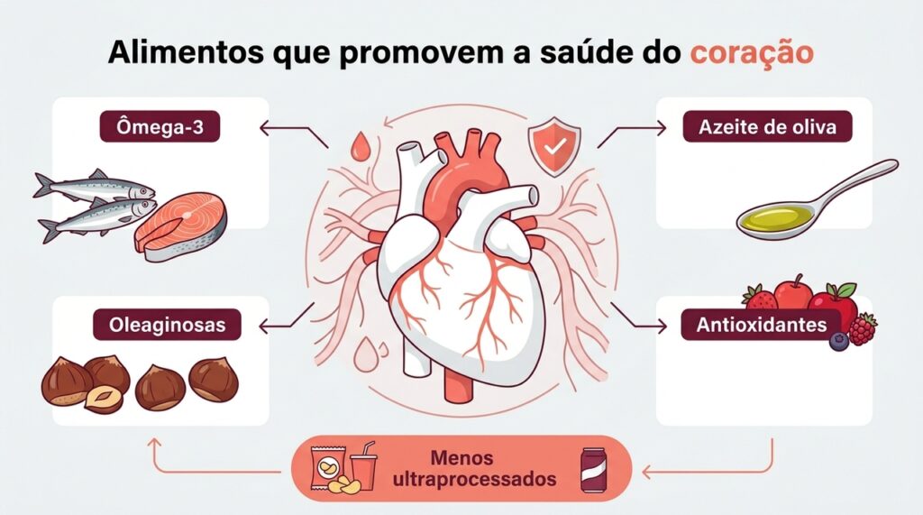 Estes são os alimentos benéficos para a saúde do nosso coração