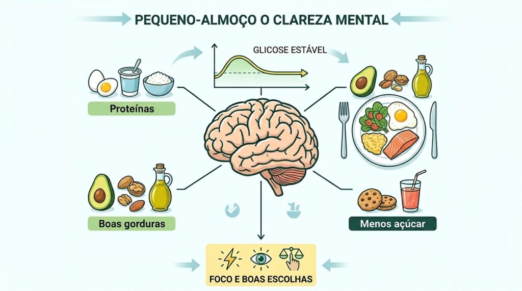 Pessoas que consomem proteínas e gorduras no café da manhã tomam decisões melhores