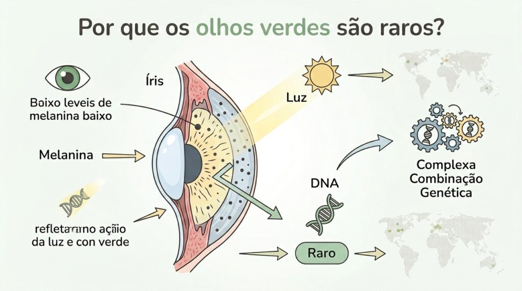 A cor mais rara do mundo: Por que apenas 2% das pessoas têm olhos verdes?