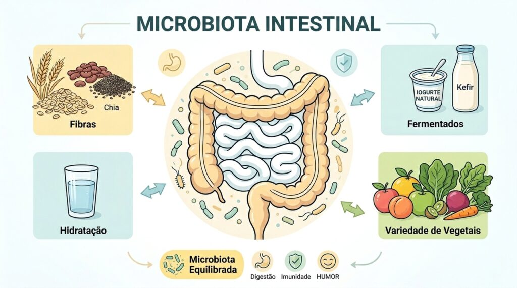 Estes são os alimentos benéficos para a saúde do nosso intestino