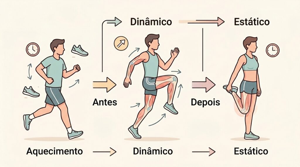 Fazer alongamento antes do treino: quando e como fazer? Quais são os erros mais comuns?