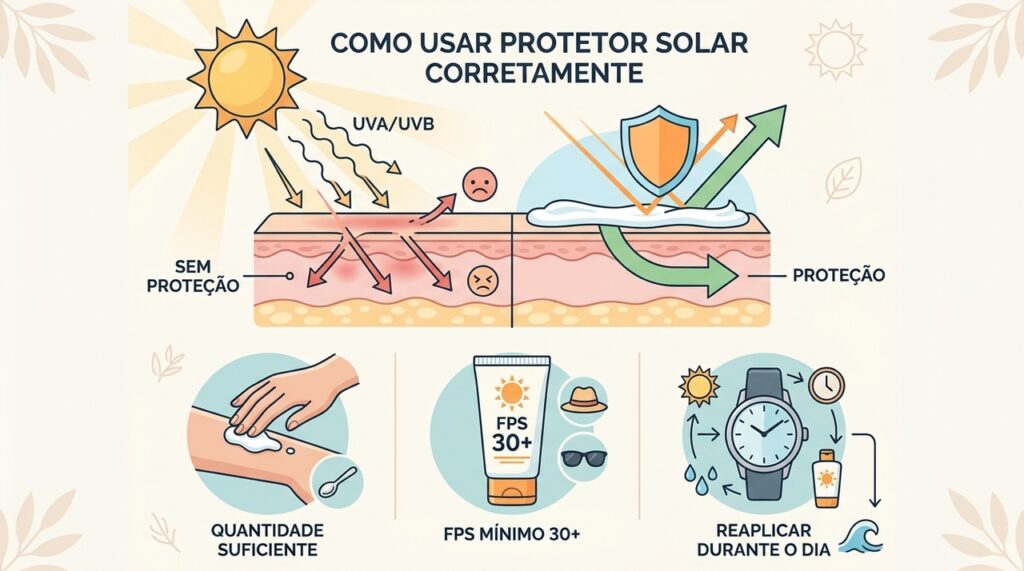 Aplicar protetor solar: quando e como fazer? Quais são os erros mais comuns?
