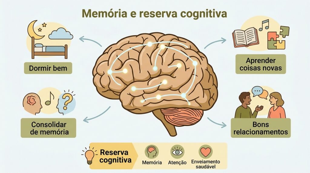 Para preservar a memória, o cérebro precisa de sono profundo, estímulos cognitivos e contato social
