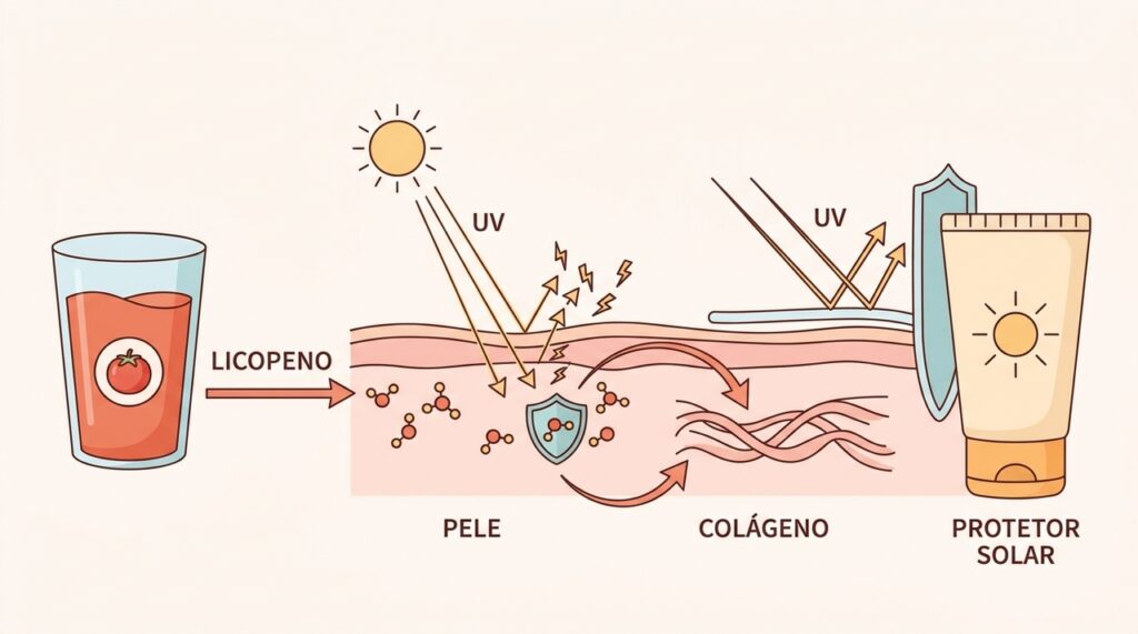 Um tipo de suco que ajuda a pele a melhorar a hidratação e a proteção contra o sol naturalmente