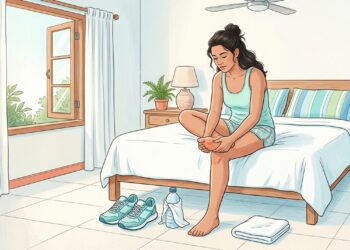 Quatro dicas simples de autocuidado para aliviar a dor e o inchaço nos pés causados pela "fascite plantar”