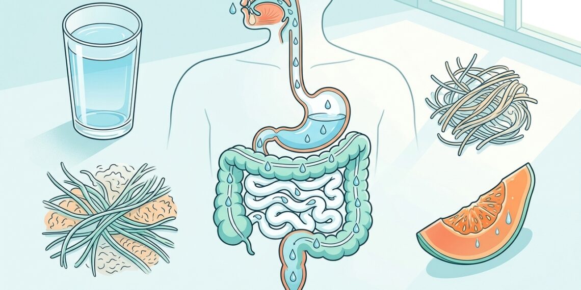 Qual a quantidade de água que deve ser consumida diariamente para manter um sistema digestivo saudável?