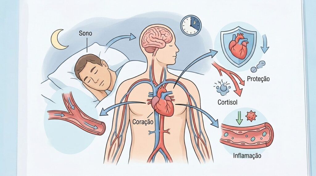 Segundo um estudo, dormir pelo menos sete horas por noite protege a saúde do coração