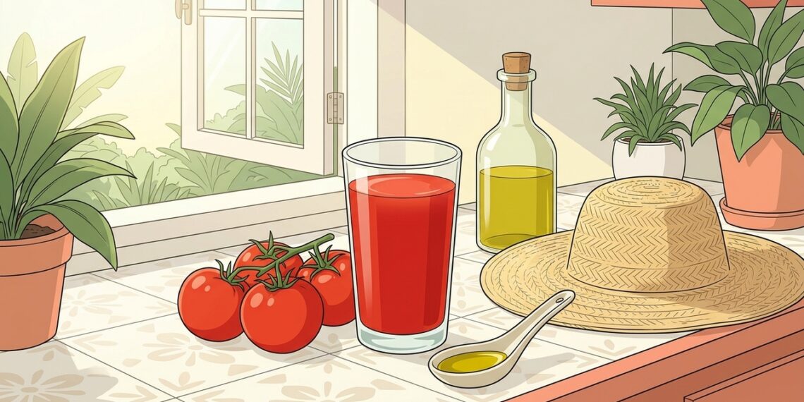 Um tipo de suco que ajuda a pele a melhorar a hidratação e a proteção contra o sol naturalmente
