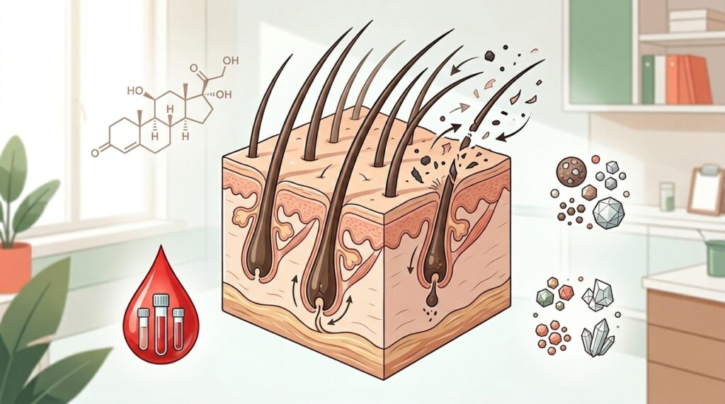 Queda de cabelo não indica necessariamente deficiência de vitaminas: o estresse e as alterações hormonais também influenciam