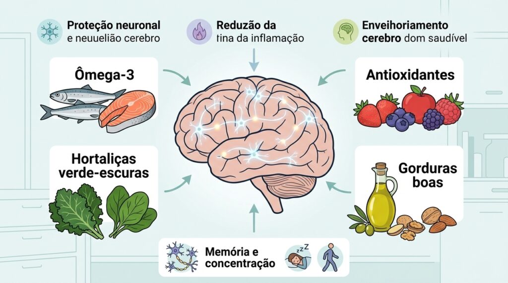 Estes são os alimentos benéficos para a saúde do nosso cérebro