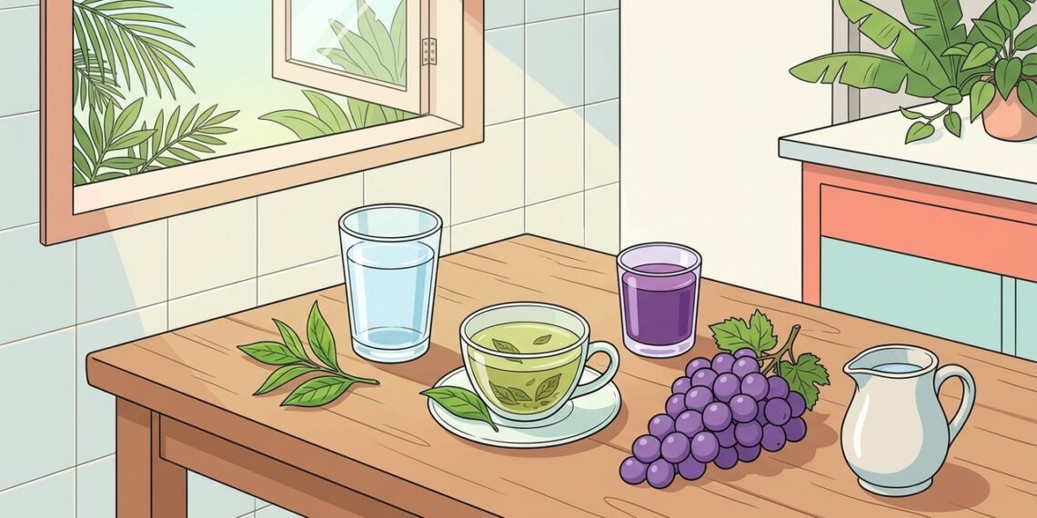 As 3 bebidas que a ciência recomenda para combater a inflamação e o envelhecimento são: chá verde, água e…