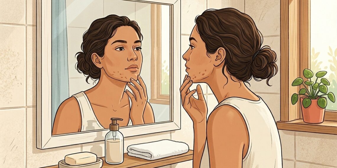 A acne na vida adulta não se deve apenas à oleosidade da pele, mas sim a alterações hormonais causadas por desequilíbrios endócrinos e inflamação sistêmica