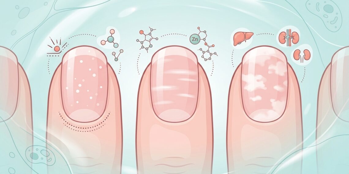O que pode causar manchas brancas nas unhas?