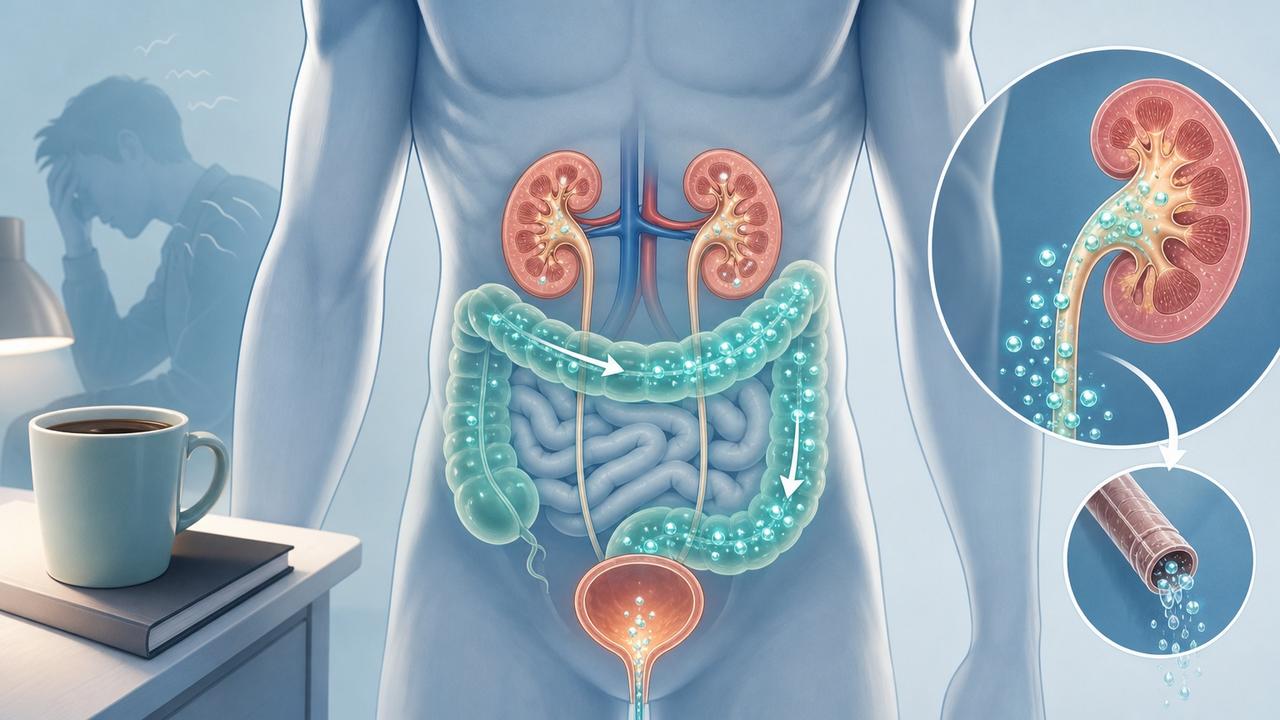 Absorção intestinal e perdas urinárias ajudam a explicar o magnésio baixo.