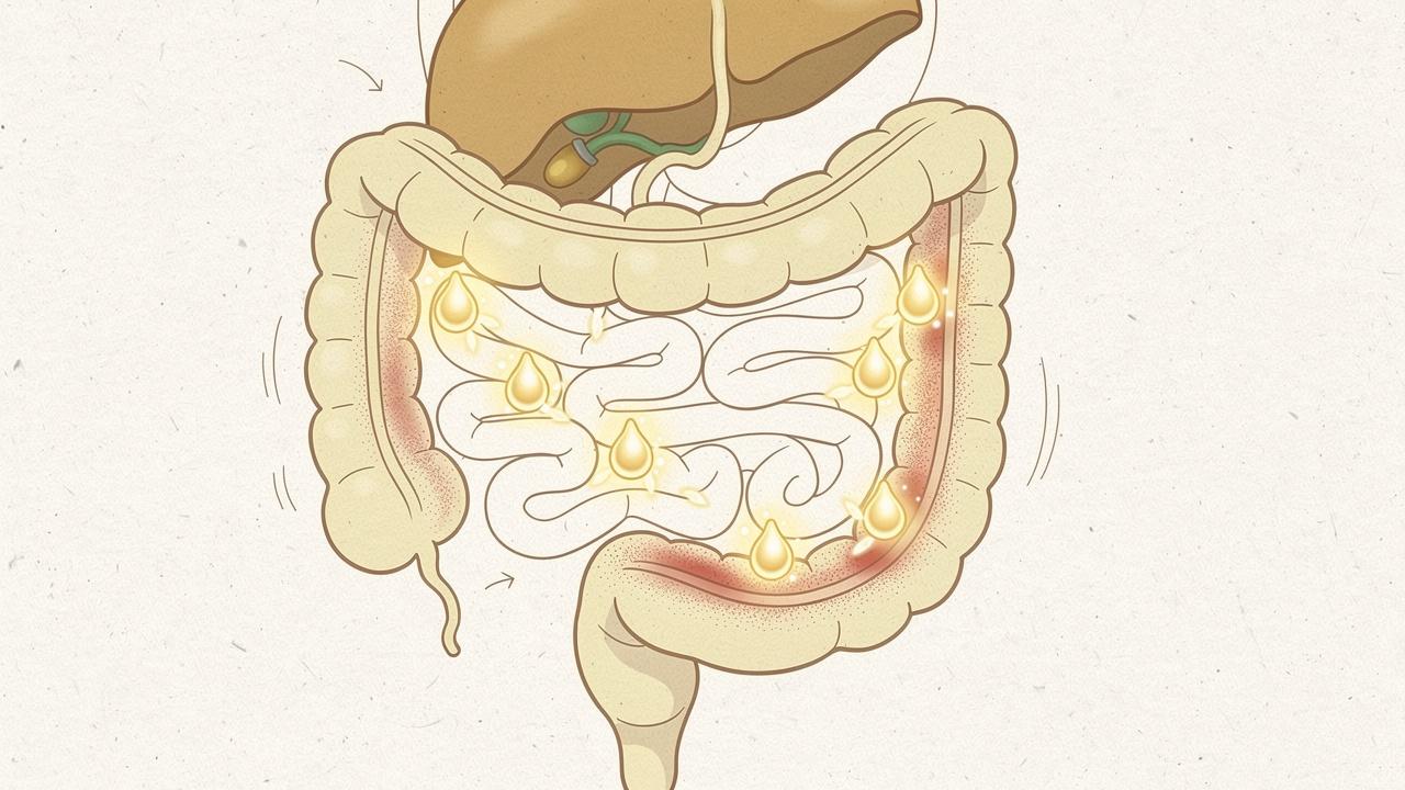 Inflamação intestinal crônica reduz o aproveitamento da vitamina D pelo organismo.