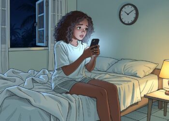 A insônia noturna persistente não se deve apenas ao estresse diário acumulado, mas sim à queda brusca de melatonina causada pela exposição prolongada à luz azul à noite