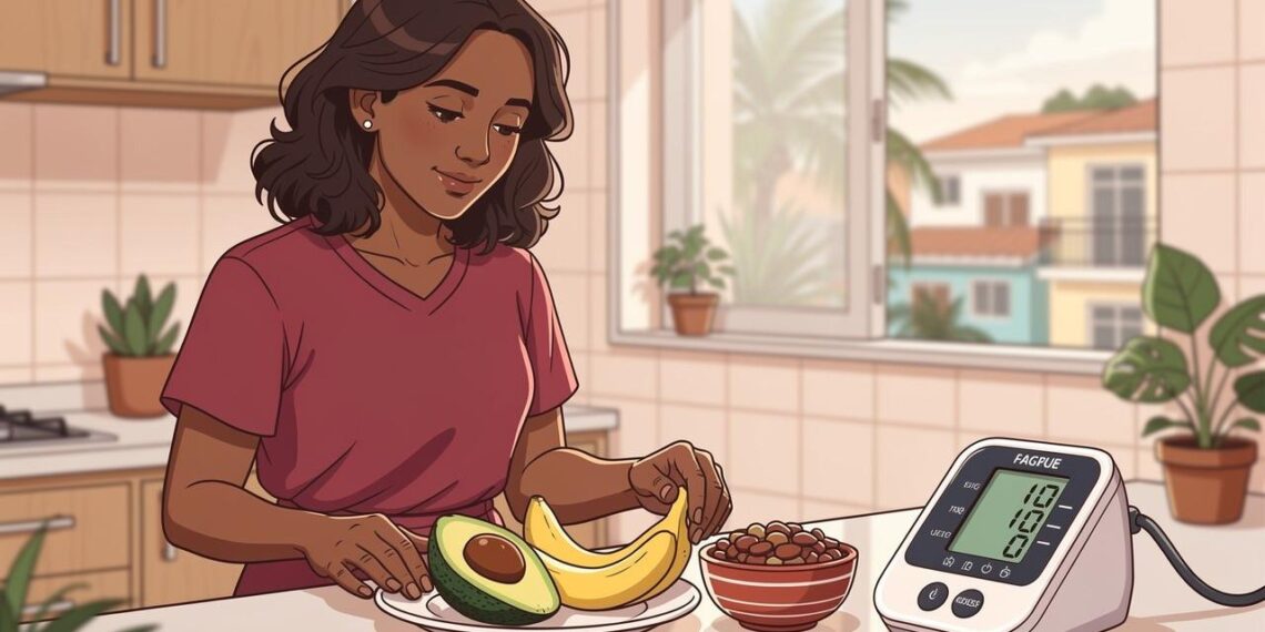 A pressão alta nos adultos não se deve apenas ao excesso de sal na dieta, mas sim ao baixo consumo diário de potássio, que equilibra o sódio dentro das células do corpo