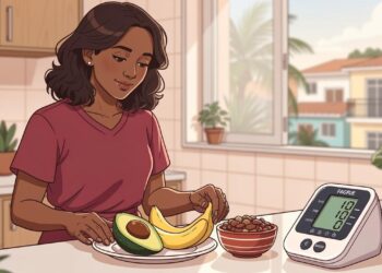 A pressão alta nos adultos não se deve apenas ao excesso de sal na dieta, mas sim ao baixo consumo diário de potássio, que equilibra o sódio dentro das células do corpo