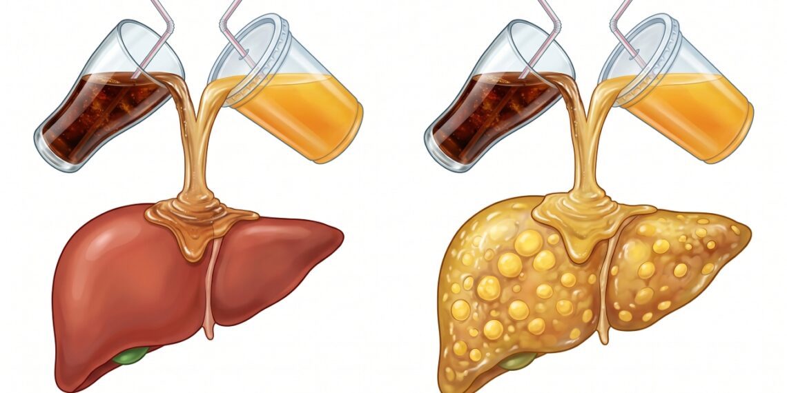 Açúcar líquido de sucos e refrigerantes pode sobrecarregar o fígado e aumentar o risco de diabetes tipo 2