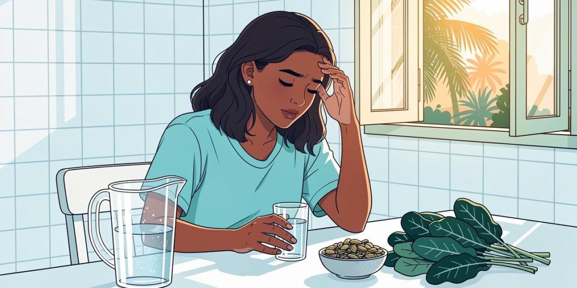 As dores de cabeça frequentes não se devem apenas à tensão muscular, mas sim à desidratação celular e à baixa ingestão de magnésio