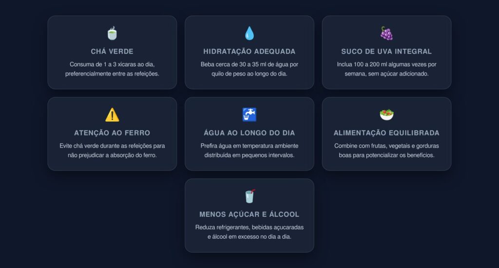 bebidas antioxidantes