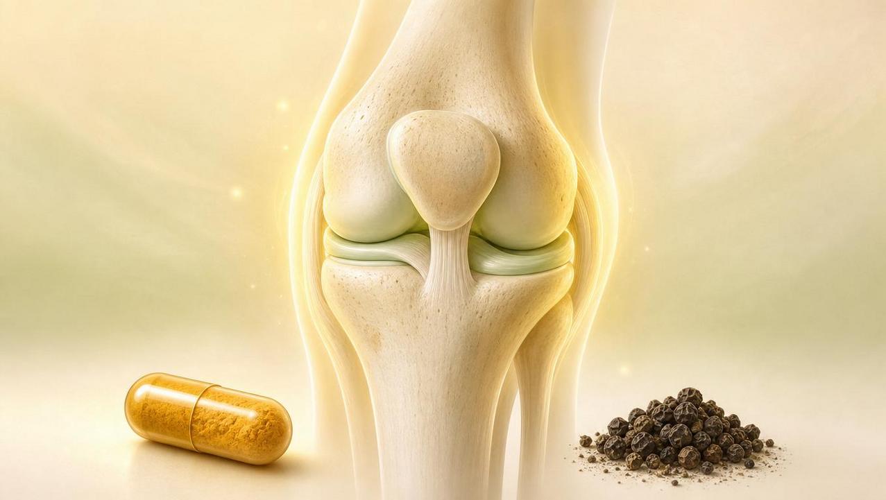 Curcumina, dose e absorção influenciam o efeito nas articulações inflamadas.