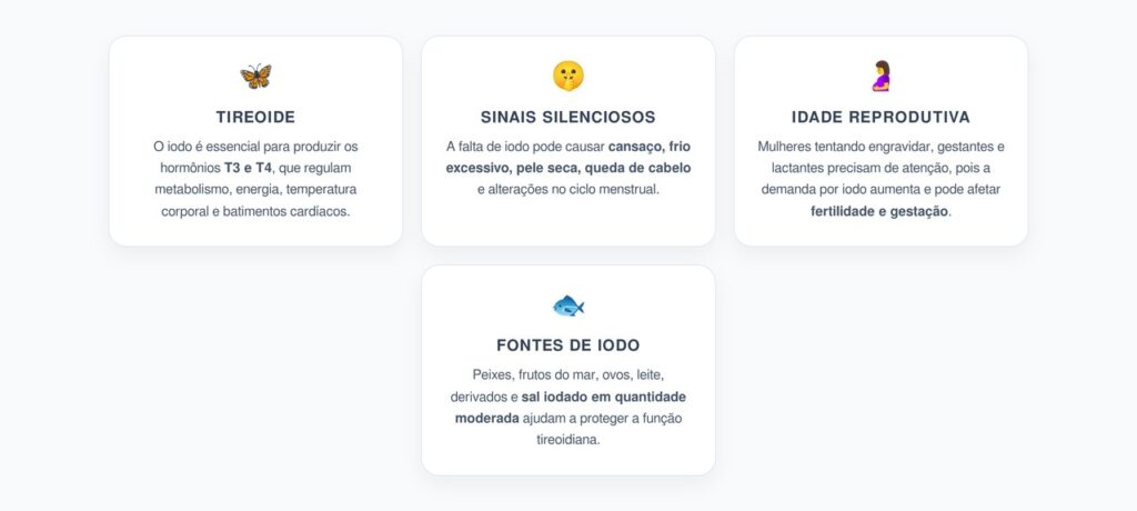 Deficiência de Iodo em Mulheres: O Alerta Silencioso para a Tireoide e Fertilidade