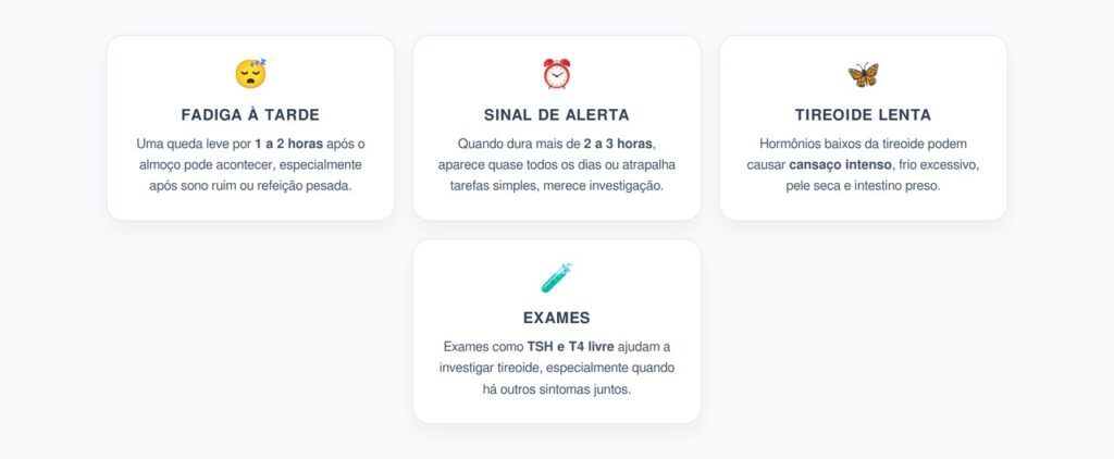 Fadiga Extrema à Tarde: Quando Suspeitar de Alteração Silenciosa na Tireoide
