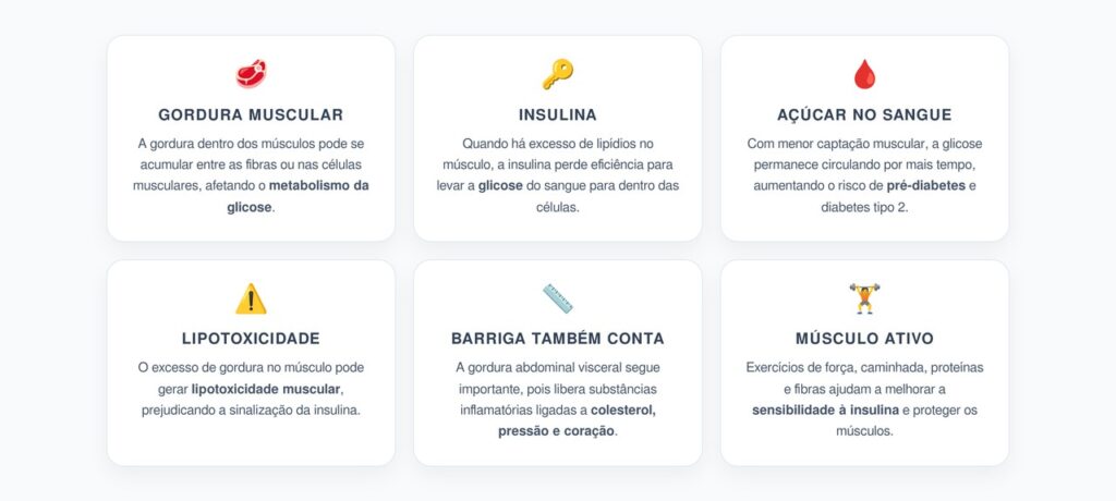 Gordura Dentro dos Músculos: O Risco Oculto para o Açúcar no Sangue