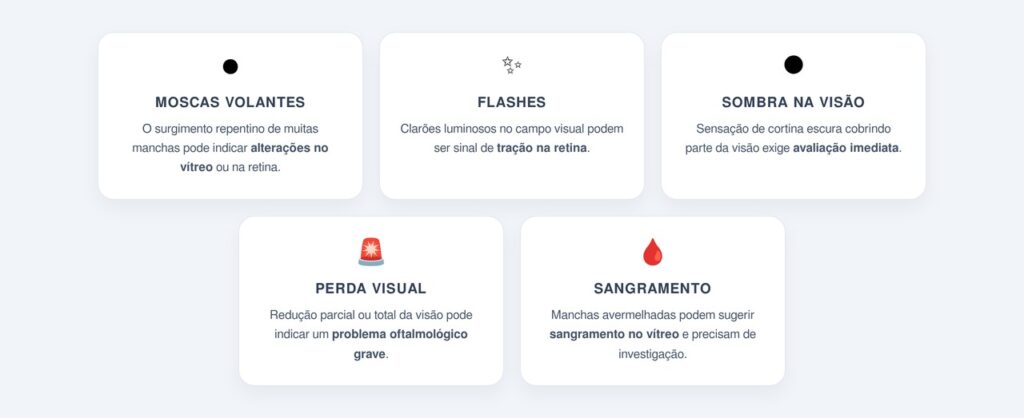 Quais sintomas indicam um sinal de alerta?