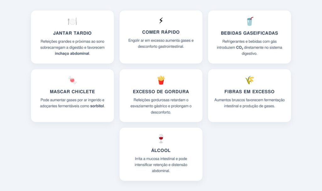 Quais erros no jantar provocam mais inchaço?