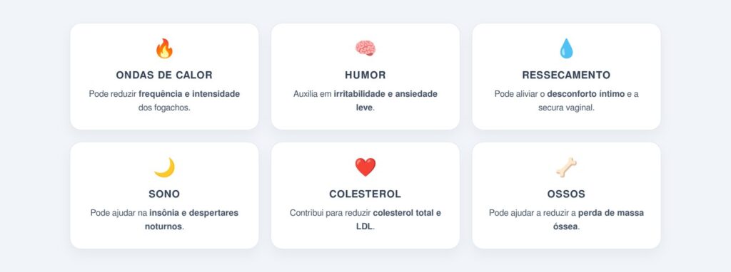 Quais sintomas da menopausa a linhaça pode aliviar?