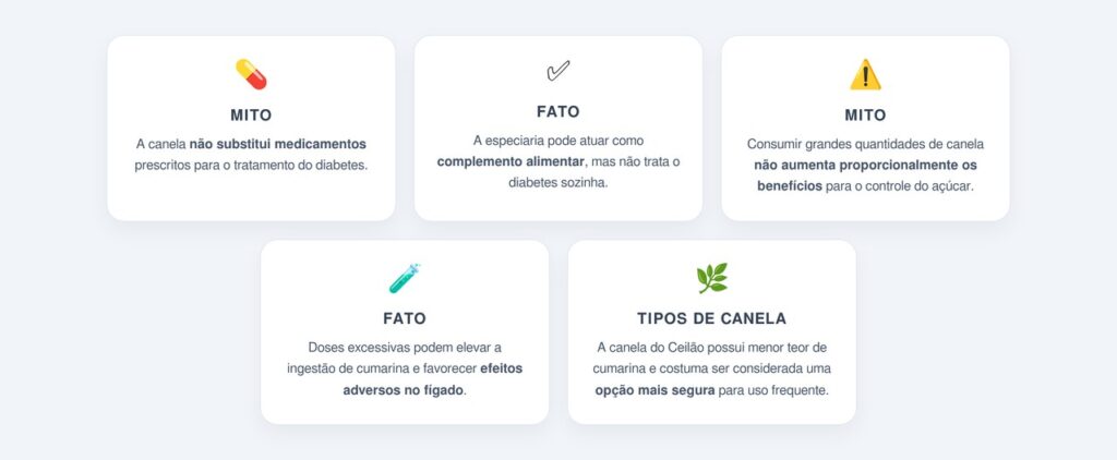 Mitos e fatos sobre a canela no controle do açúcar