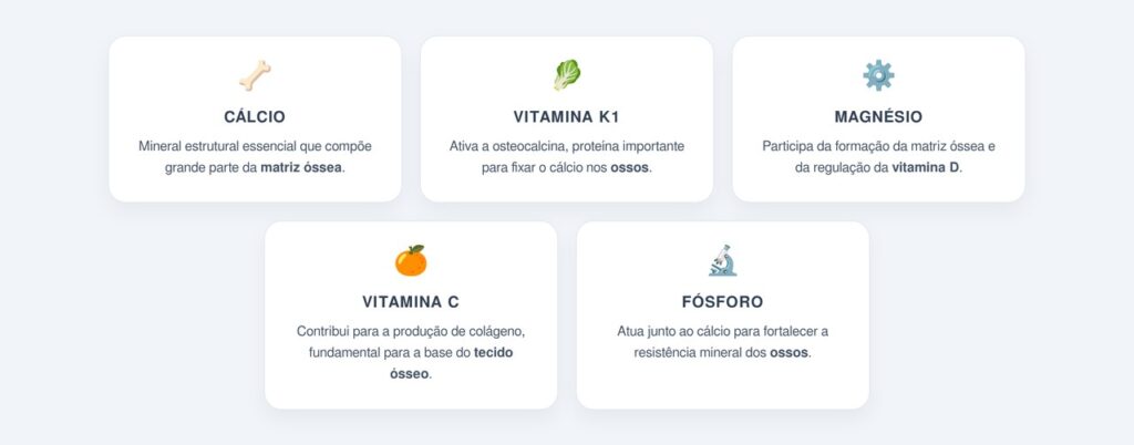 Quais nutrientes da couve atuam na densidade óssea?