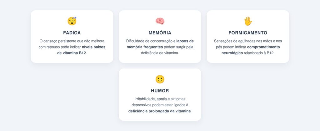 Quais sinais indicam deficiência da vitamina?
