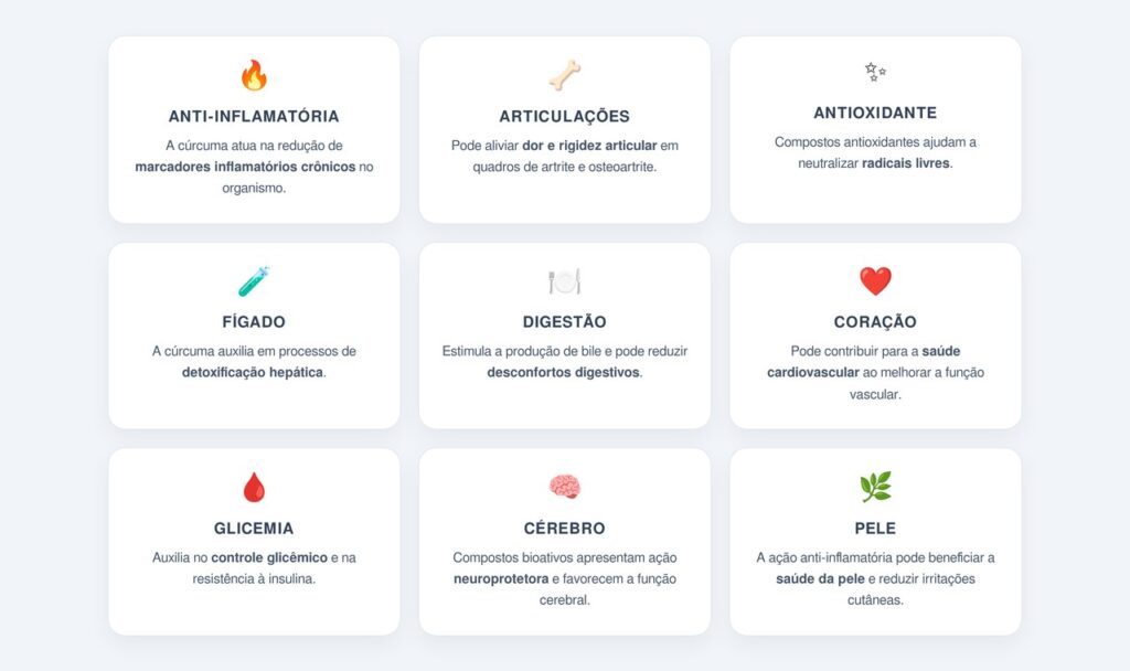 Quais os 9 benefícios da cúrcuma para a saúde?