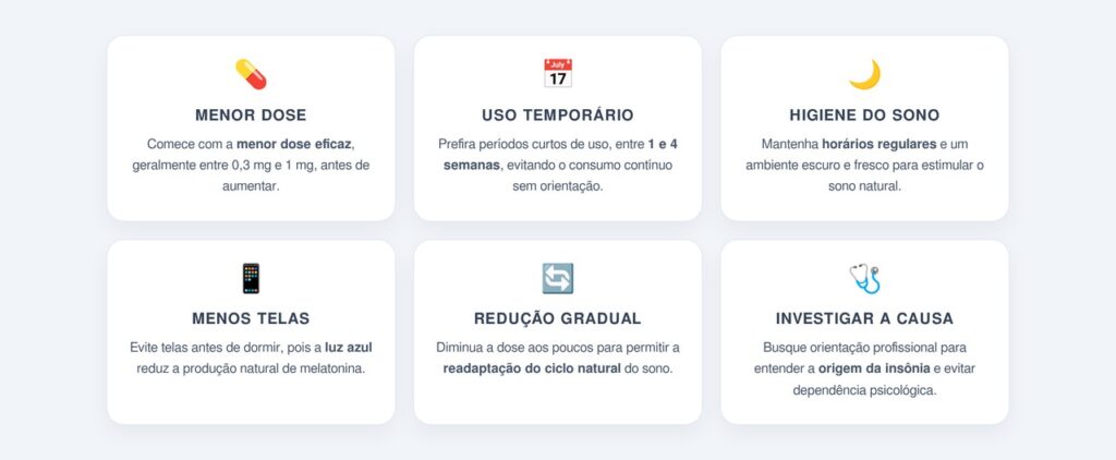 Como evitar a dependência psicológica da melatonina?