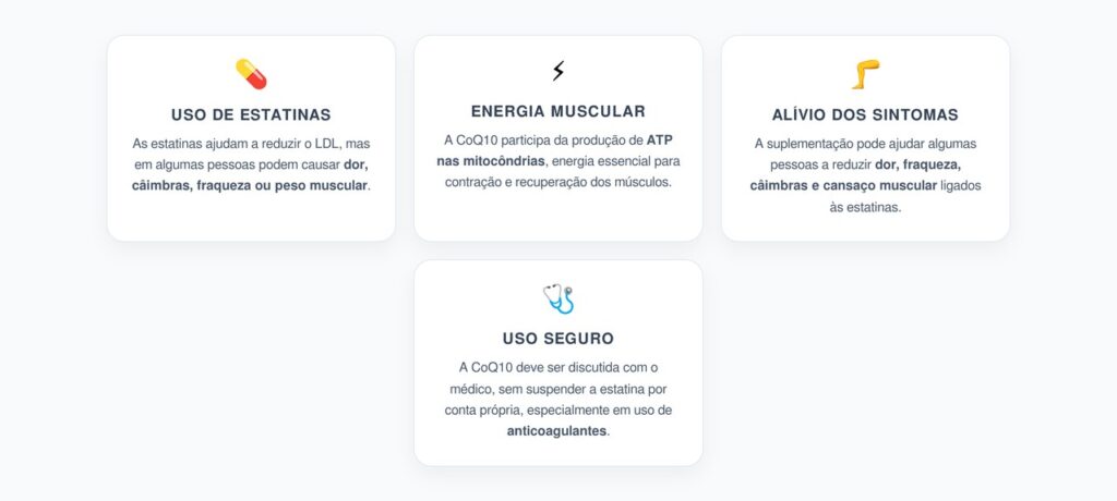 Coenzima Q10 e Estatinas: Como Ela Pode Ajudar nas Dores Musculares