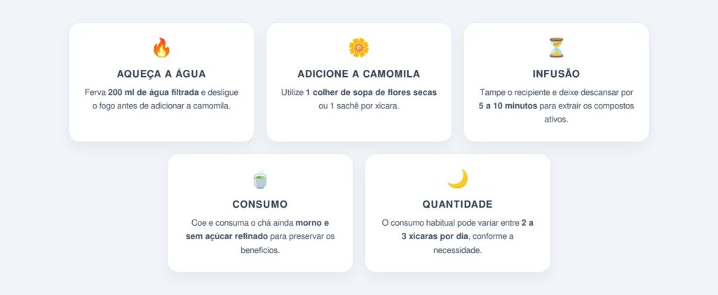 Como preparar o chá de camomila corretamente?