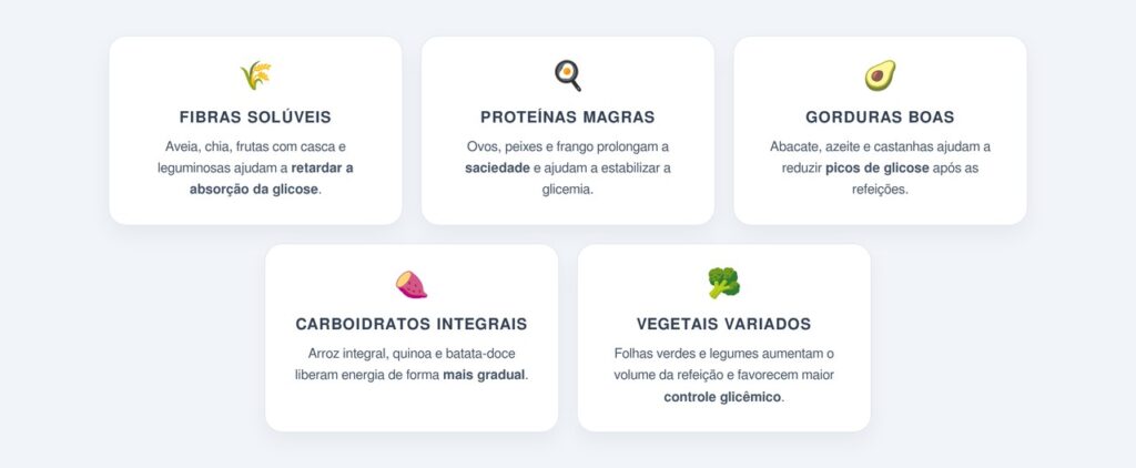 Como combinar alimentos para estabilizar a glicemia?