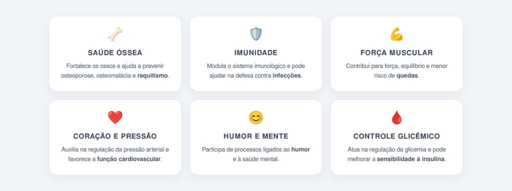 Quais são os principais benefícios da vitamina D?