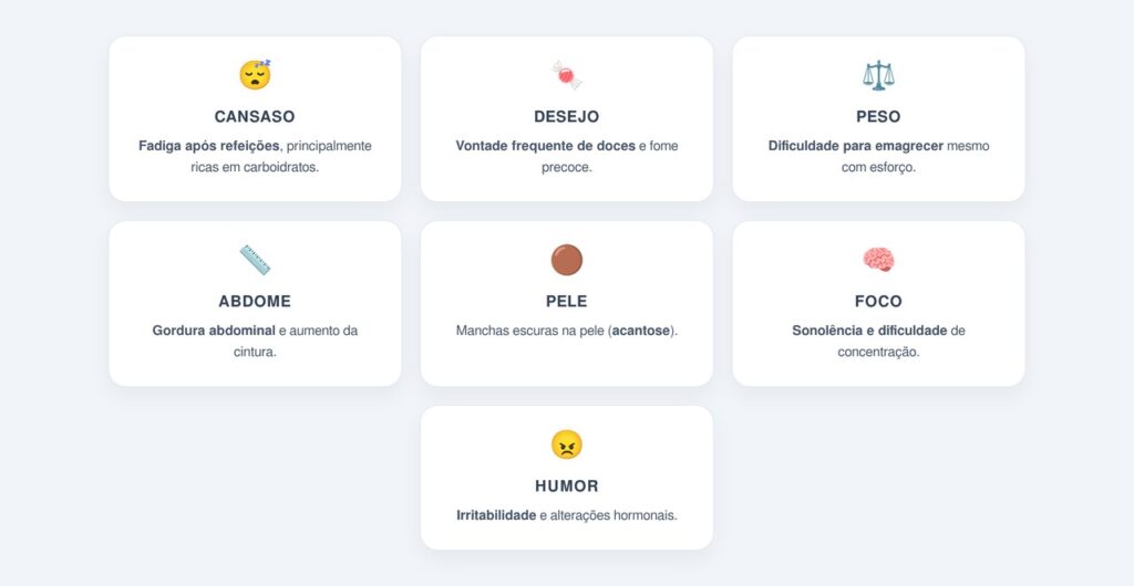 Quais sinais aparecem antes da alteração no exame?