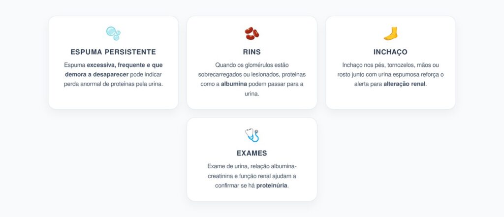 Urina com Espuma Persistente: Sinal de Proteínas nos Rins