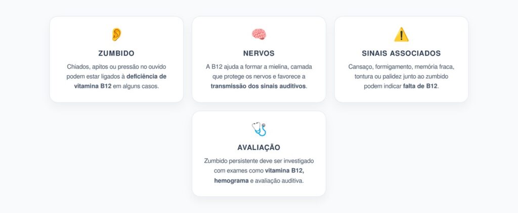 Zumbido Constante no Ouvido: O Sinal Silencioso de Falta de Vitamina B12