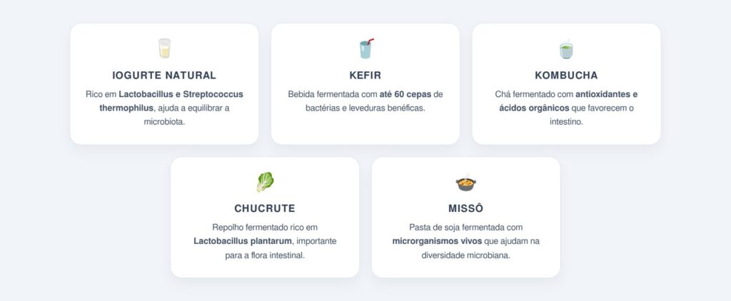 Quais são os 5 superalimentos para a microbiota intestinal?