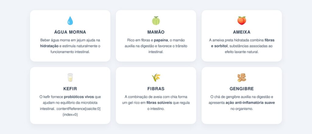 Quais são as seis bebidas e alimentos essenciais pela manhã?