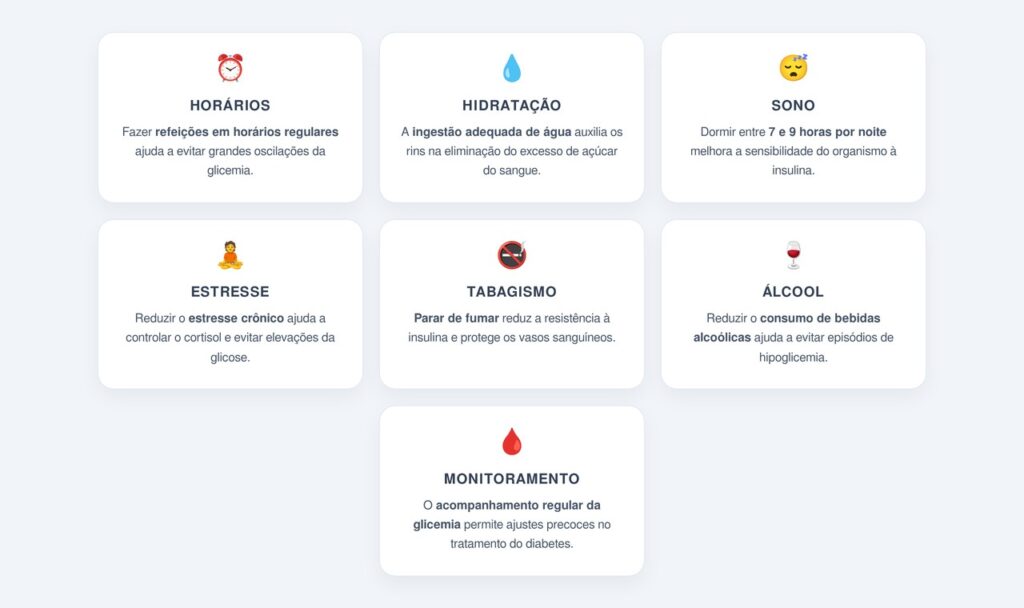 Quais hábitos diários ajudam a controlar o diabetes?