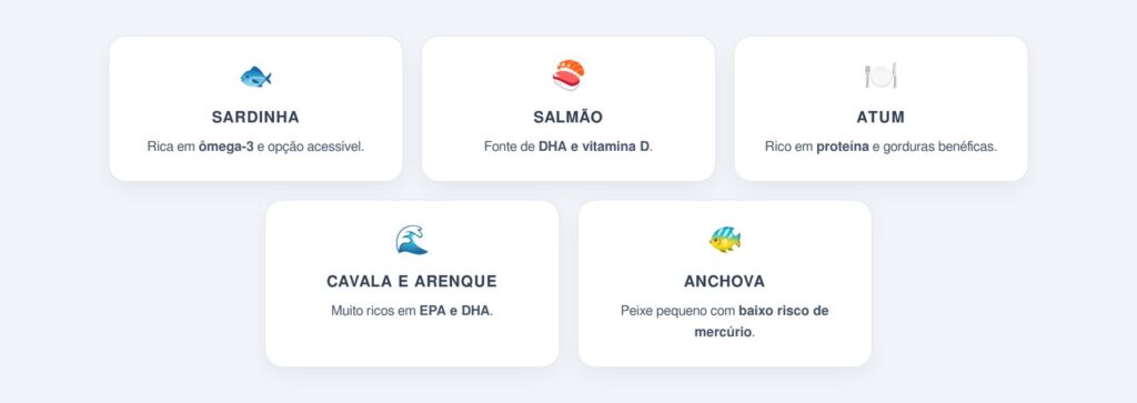 Quais peixes são mais indicados para o coração?